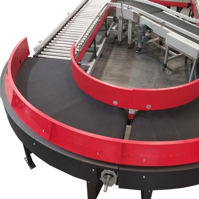 Logistics Curve Belt Conveyor Logistics Curved Conveyor Belts For Material Distribution And Sorting