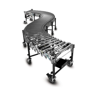 Factory Direct Fire Resistant Customize Moving Flexible Gravity Sprocket Expandable Roller Conveyor For Pallet