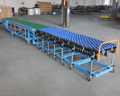 Heavy Duty Portable Movable Oil Incline Belt Conveyor System For Truck Loading And Unloading